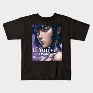 Motoko Kusanagi Ghost in the Shell Kids T-Shirt